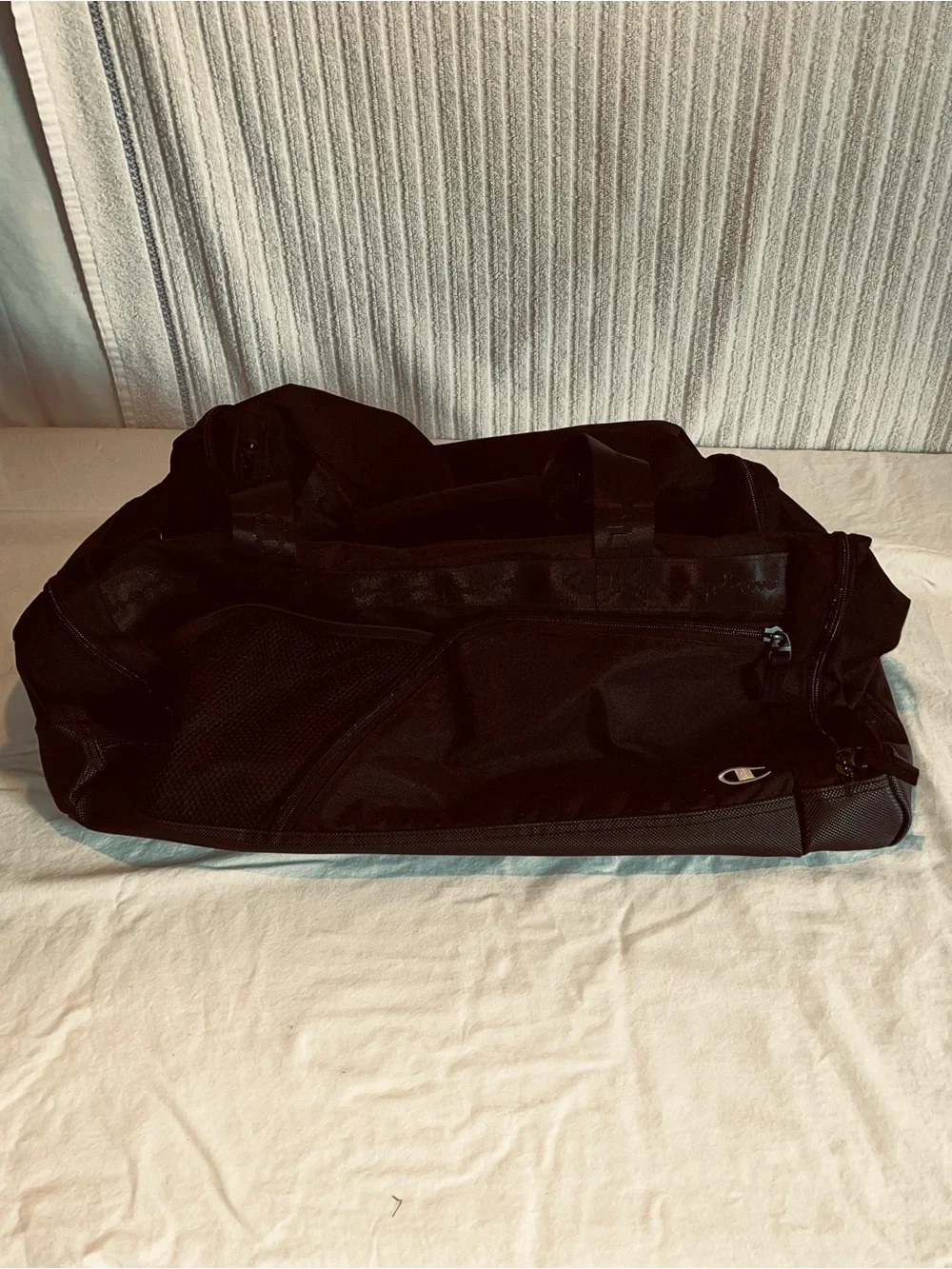 Champion NBA 2K21 Black Duffle Gym Bag Sports Travel Overnight Bag NWOT